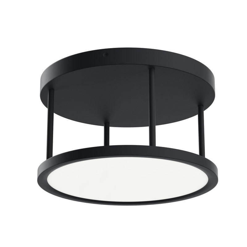 Lavi Semi-Flush Mount in Matte Black