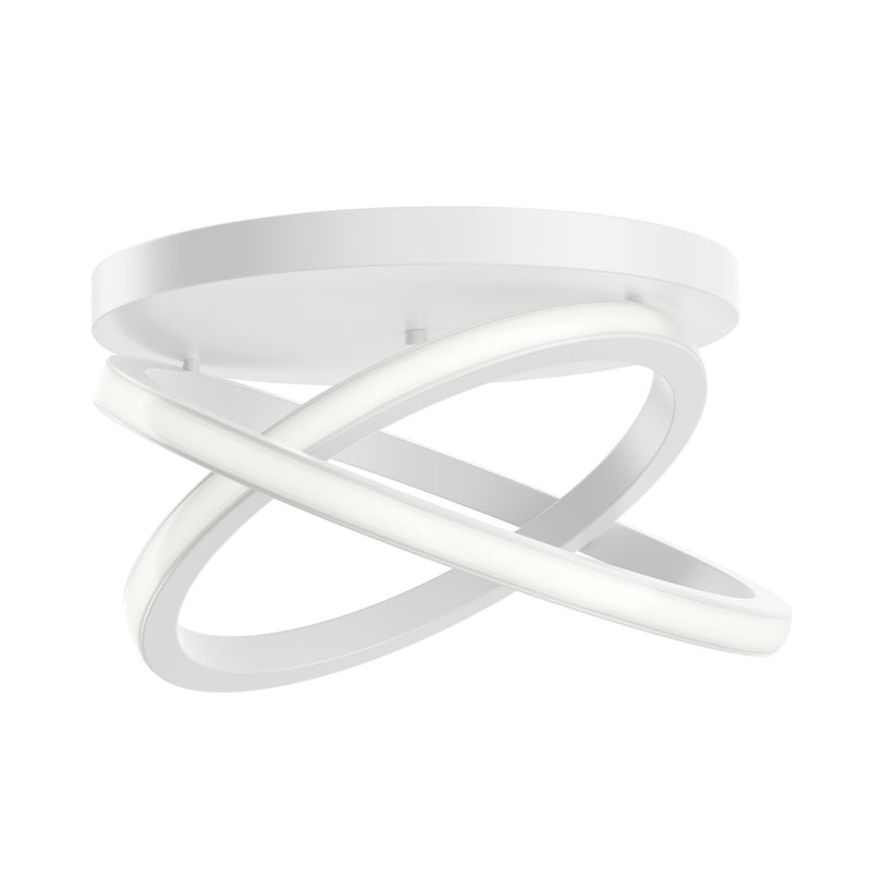 Caputo LED Semi-Flush Mount in White