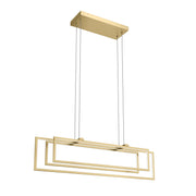 Jestin 38" Linear Pendant in Champagne Gold