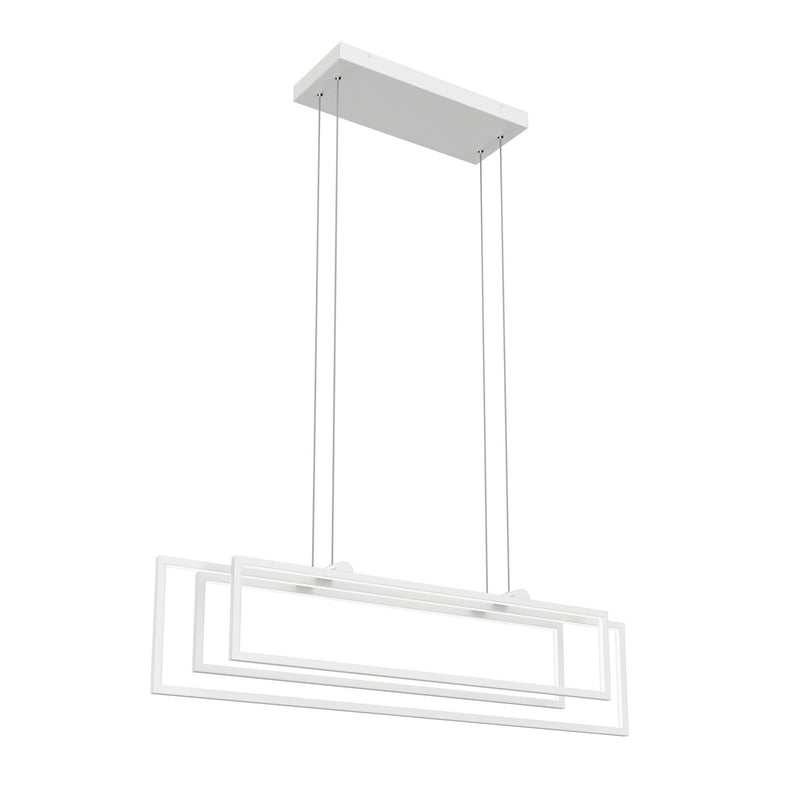 Jestin 38" Linear Pendant in White