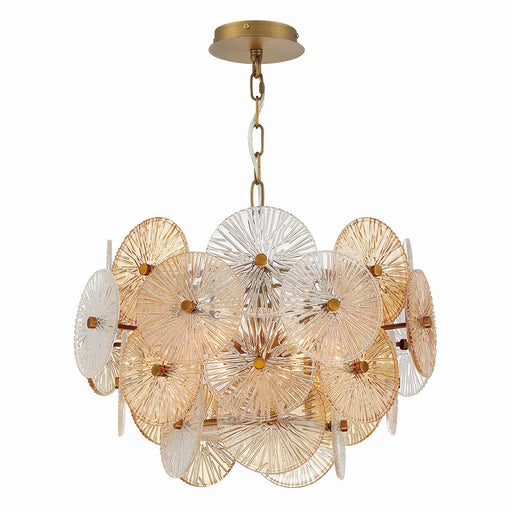 Sue-Anne 6-Light 20" Pendant in Matte Gold
