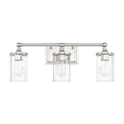 Camden 3-Light Bath Vanity Light in Polished Nickel
