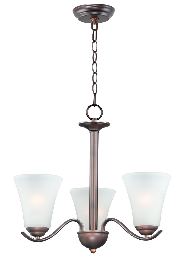 Vital 3 Light Chandelier in Oil Rubbed Bronze
