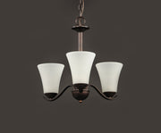 Vital 3 Light Chandelier in Oil Rubbed Bronze