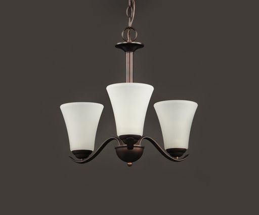 Vital 3 Light Chandelier in Oil Rubbed Bronze