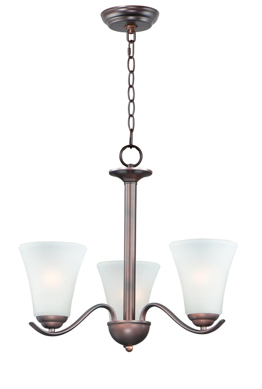 Vital 3 Light Chandelier in Oil Rubbed Bronze