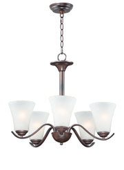 Vital 5 Light Chandelier in Oil Rubbed Bronze