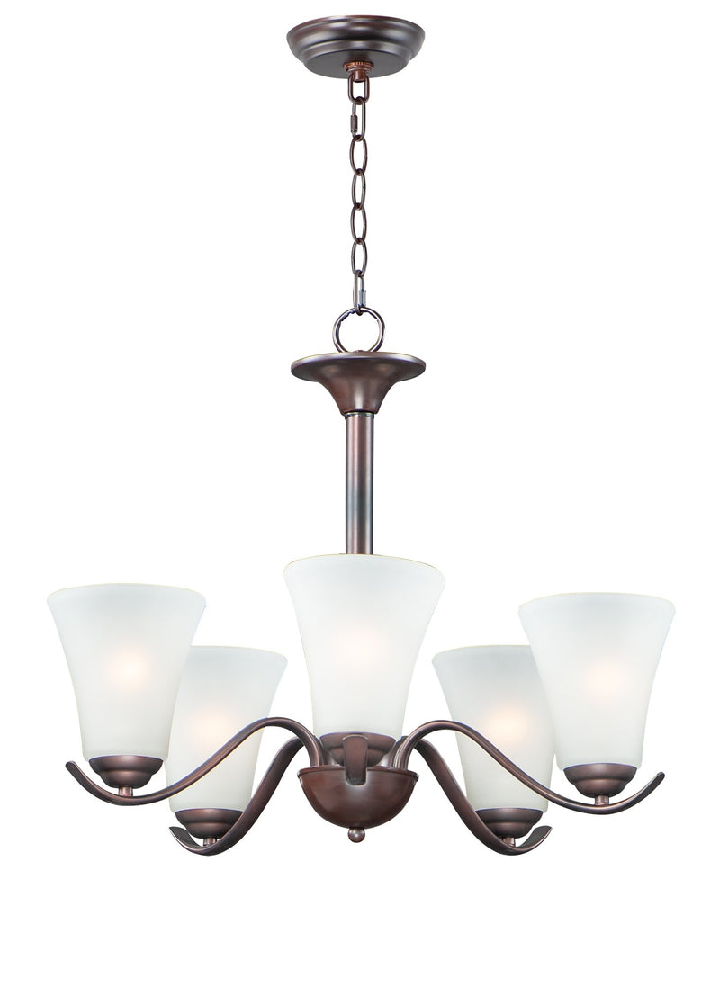 Vital 5 Light Chandelier in Oil Rubbed Bronze