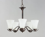 Vital 5 Light Chandelier in Oil Rubbed Bronze