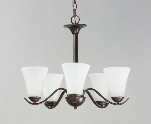 Vital 5 Light Chandelier in Oil Rubbed Bronze