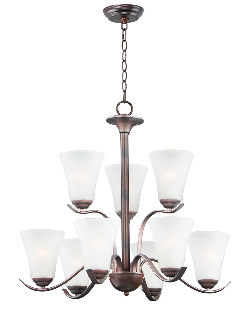 Vital 9 Light Chandelier in Oil Rubbed Bronze