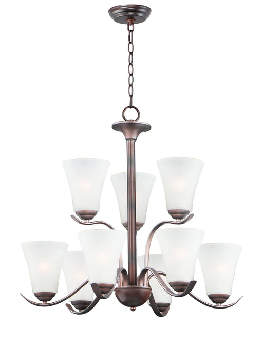 Vital 9 Light Chandelier in Oil Rubbed Bronze