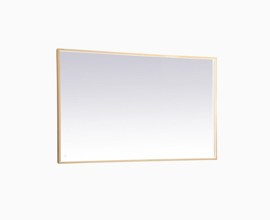 MRE63660BR- Pier LED Mirror in Brass by Elegant Lighting