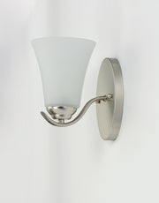 Vital 1 Light Wall Sconce in Satin Nickel