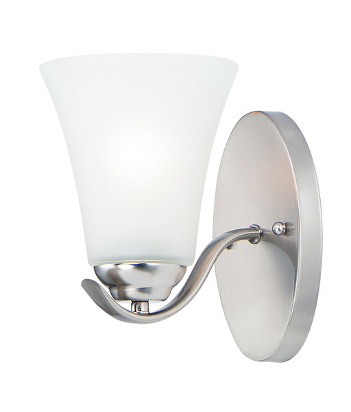 Vital 1 Light Wall Sconce in Satin Nickel