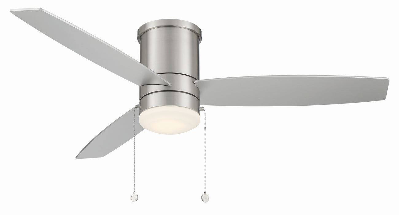 Atlantis 52" Ceiling Fan in Brushed Nickel - Lamps Expo