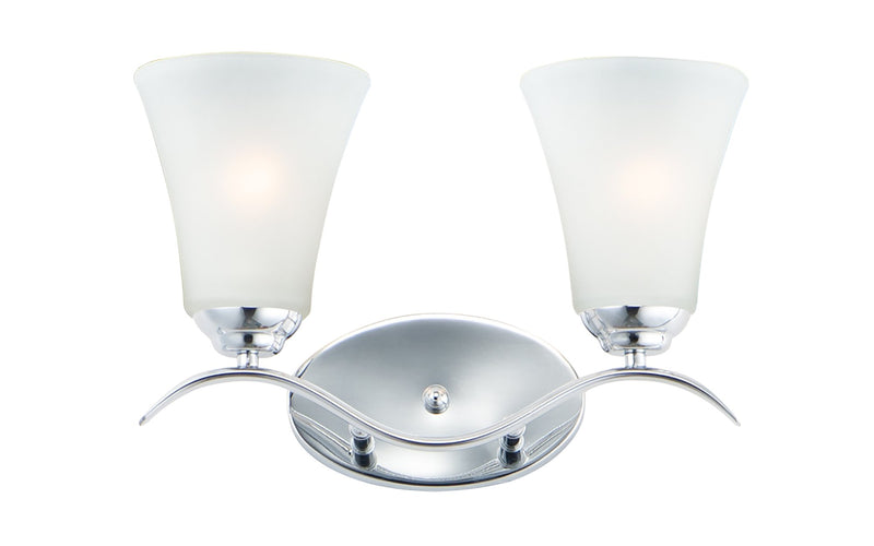 Vital 2 Light Bath Vanity in Polished Chrome