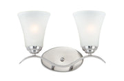 Vital 2 Light Bath Vanity in Satin Nickel