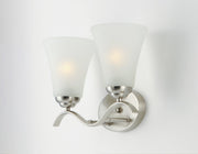 Vital 2 Light Bath Vanity in Satin Nickel