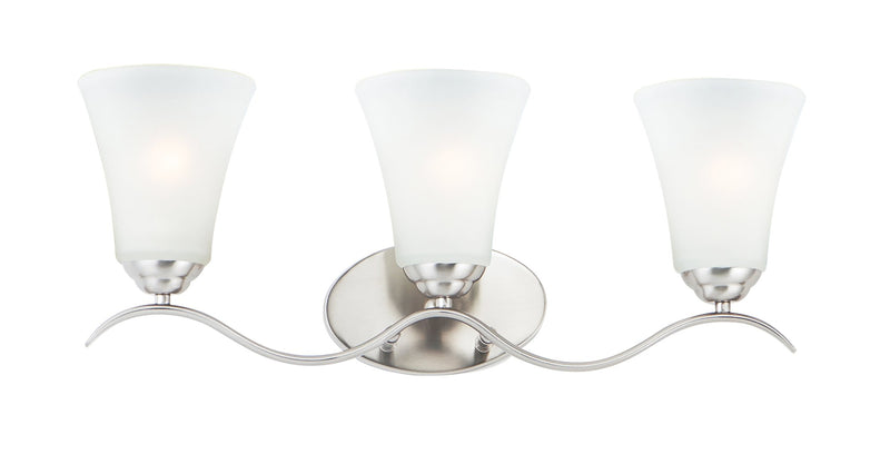 Vital 3 Light Bath Vanity in Satin Nickel