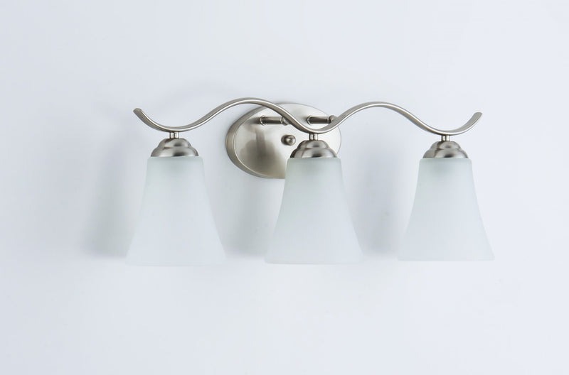 Vital 3 Light Bath Vanity in Satin Nickel