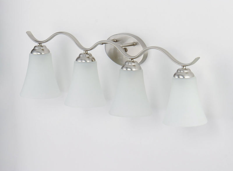 Vital 4 Light Bath Vanity in Satin Nickel