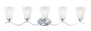 Vital 5 Light Bath Vanity in Polished Chrome