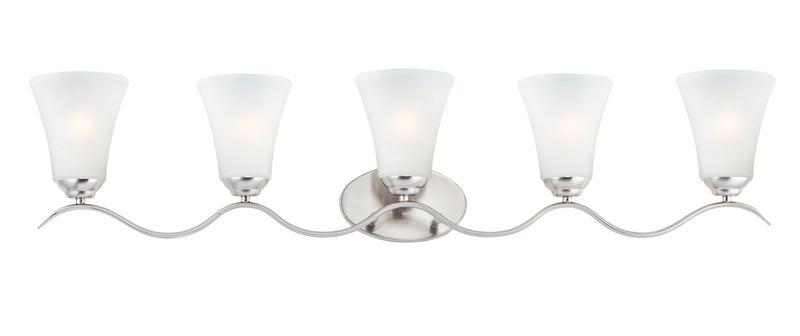 Vital 5 Light Bath Vanity in Satin Nickel