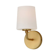 Bristol 1 Light Wall Sconce in Satin Brass
