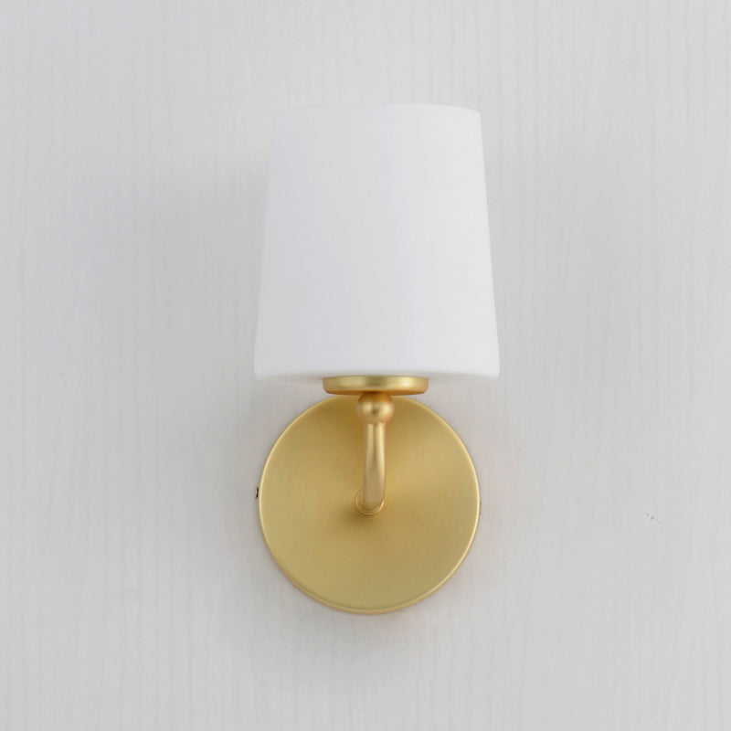 Bristol 1 Light Wall Sconce in Satin Brass