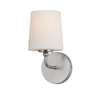 Bristol 1 Light Wall Sconce in Satin Nickel