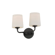 Bristol 2 Light Wall Sconce in Black