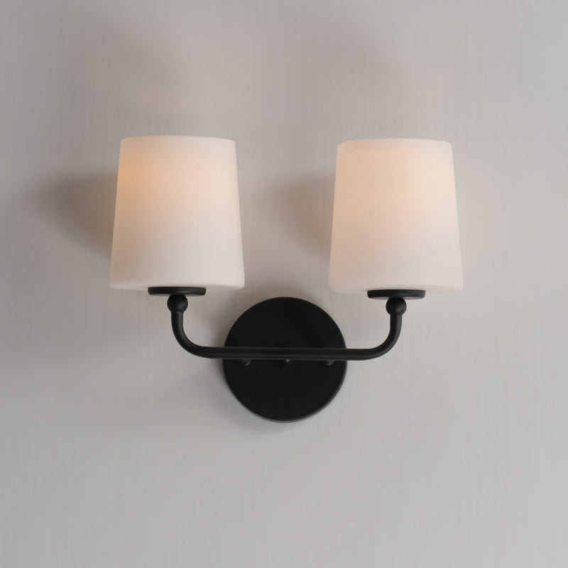 Bristol 2 Light Wall Sconce in Black
