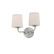 Bristol 2 Light Wall Sconce in Satin Nickel