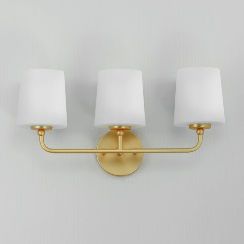 Bristol 3 Light Bath Vanity in Satin Brass