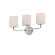 Bristol 3 Light Bath Vanity in Satin Nickel