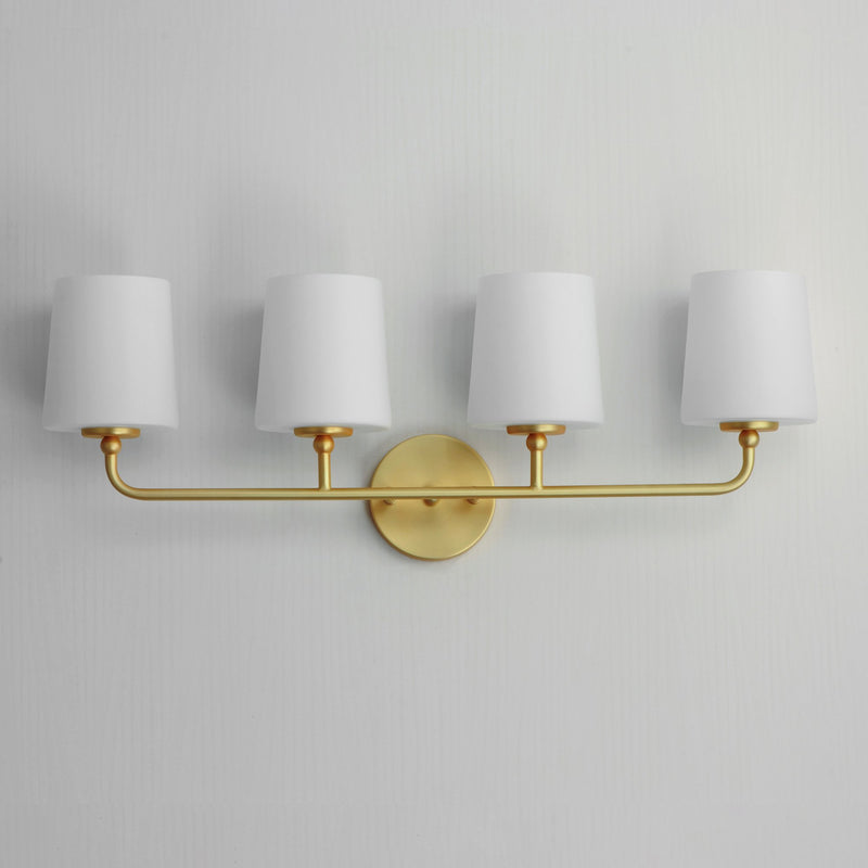 Bristol 4 Light Bath Vanity in Satin Brass