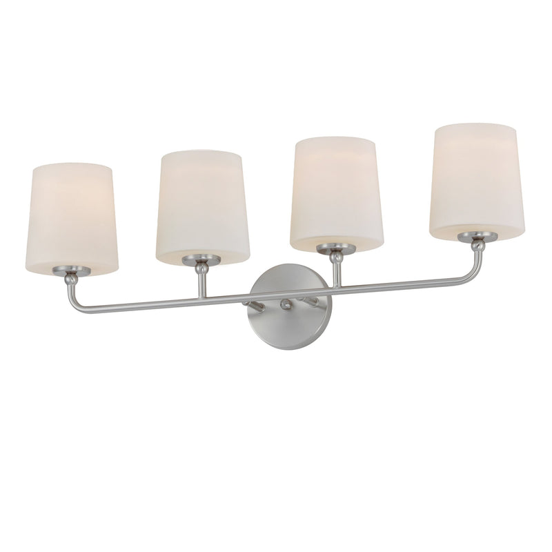 Bristol 4 Light Bath Vanity in Satin Nickel