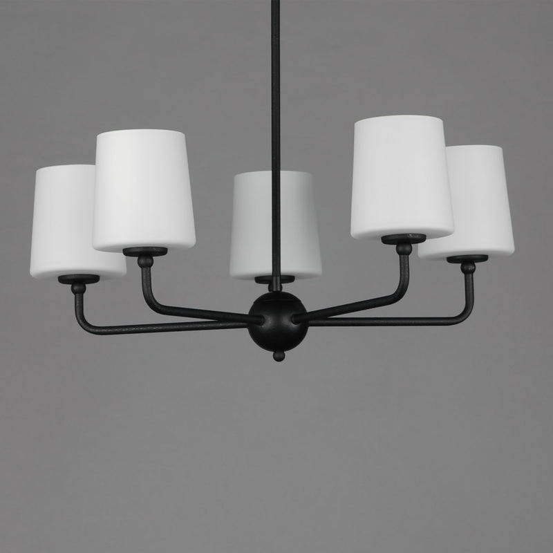 Bristol 5 Light Chandelier in Anthracite