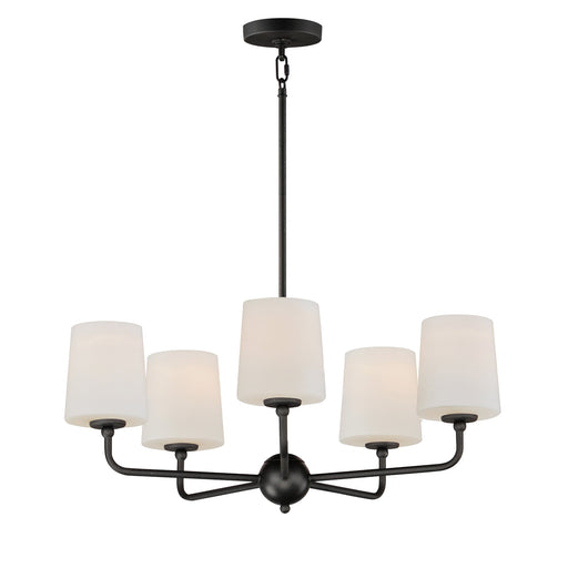 Bristol 5 Light Chandelier in Anthracite