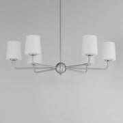 Bristol 6 Light Chandelier in Satin Nickel
