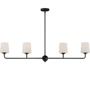 Bristol 4 Light Linear Chandelier in Anthracite