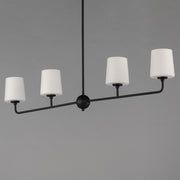 Bristol 4 Light Linear Chandelier in Anthracite