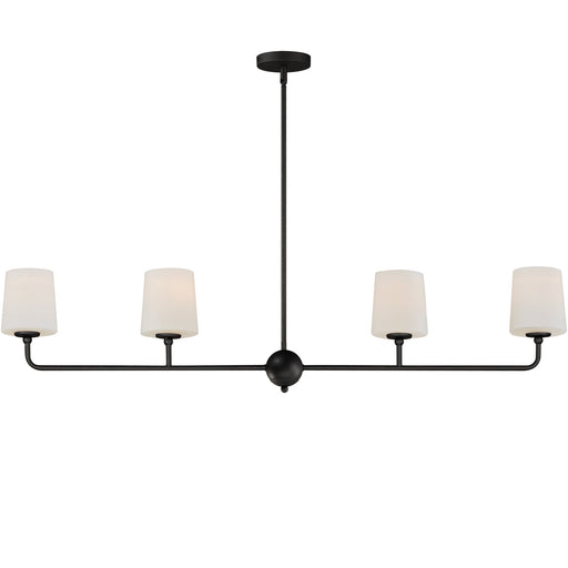 Bristol 4 Light Linear Chandelier in Anthracite