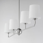 Bristol 4 Light Linear Chandelier in Satin Nickel
