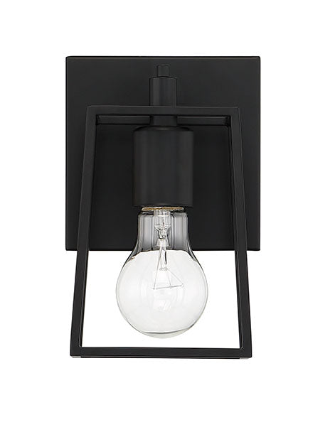 Dunn 1 Light 5.13" Wall Sconce in Flat Black