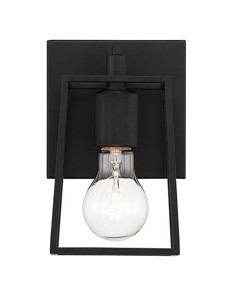 Dunn 1 Light 5.13" Wall Sconce in Flat Black