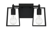 Dunn 2 Light 13.25" Vanity in Flat Black