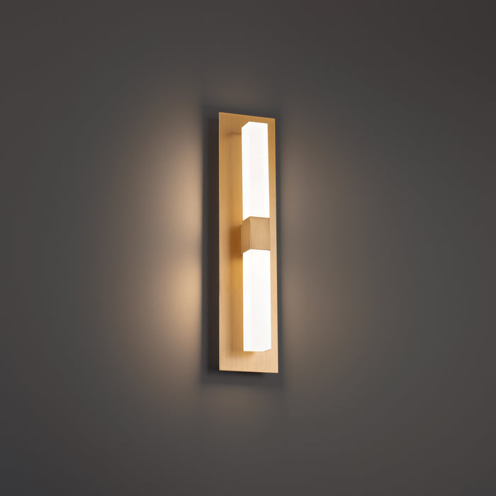 Camelot LED Wall Sconce in Aged Brass - Lamps Expo
