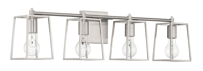 Dunn 4 Light 31.75" Vanity in Brushed Polished Nickel
